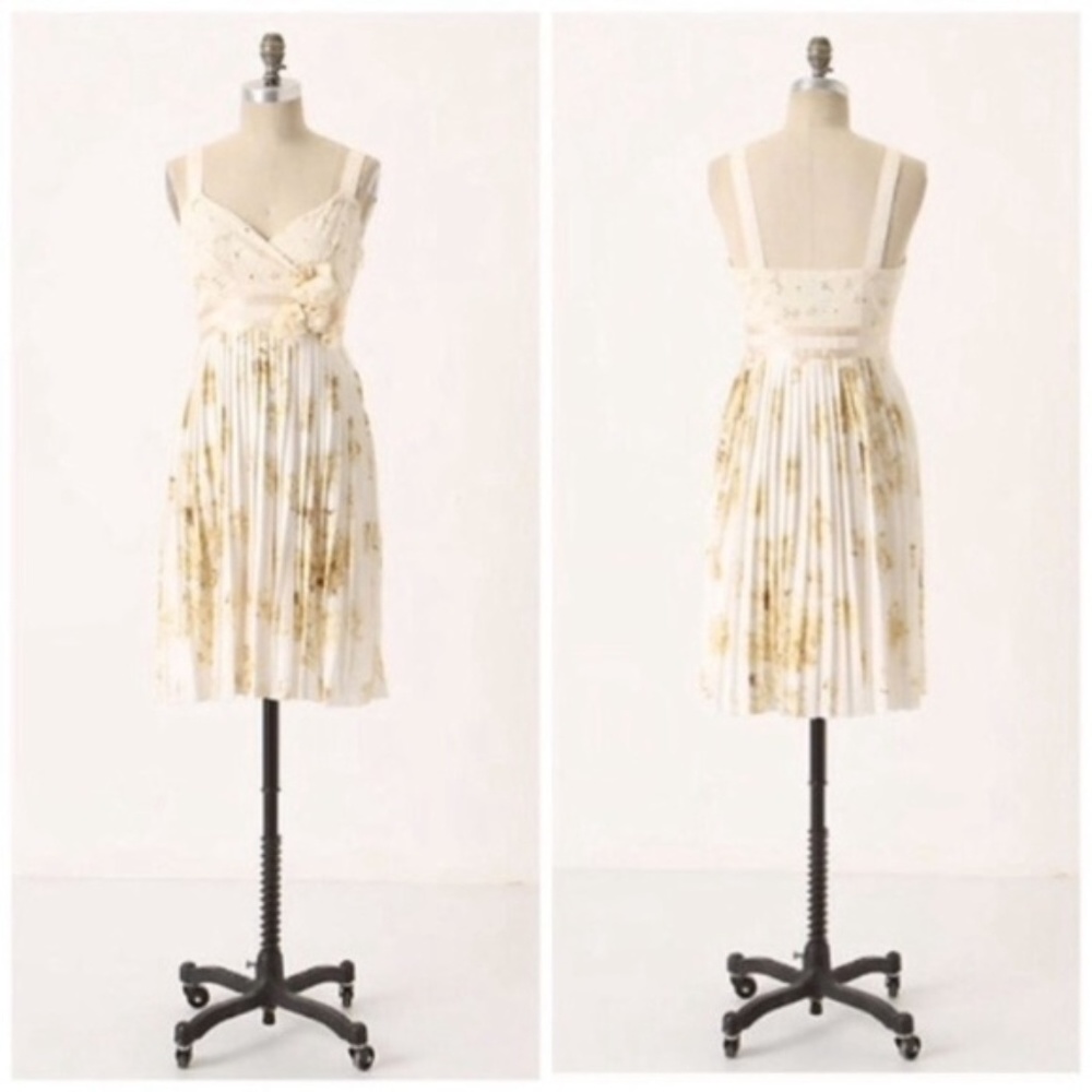 Anthropologie Deletta Tea and Sweets Floral Dress